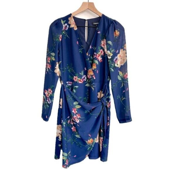 YUMI KIM South Side Floral Mini Wrap Dress Size M - Picture 2 of 12